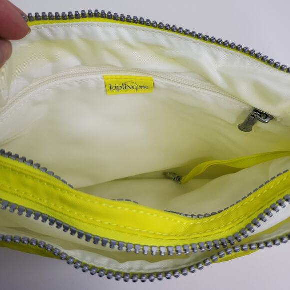New Kipling Alvar Medium Yellow Women’s Crossbody Bag and Monkey Clip - Picture 6 of 11